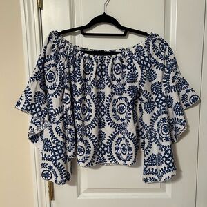 SHEIN loose fitting top with drape sleeved